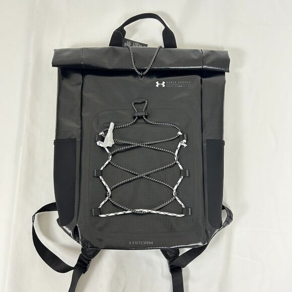 NWT Under Armour 1376462 Unisex UA Summit Backpack Black Waterproof rain proof